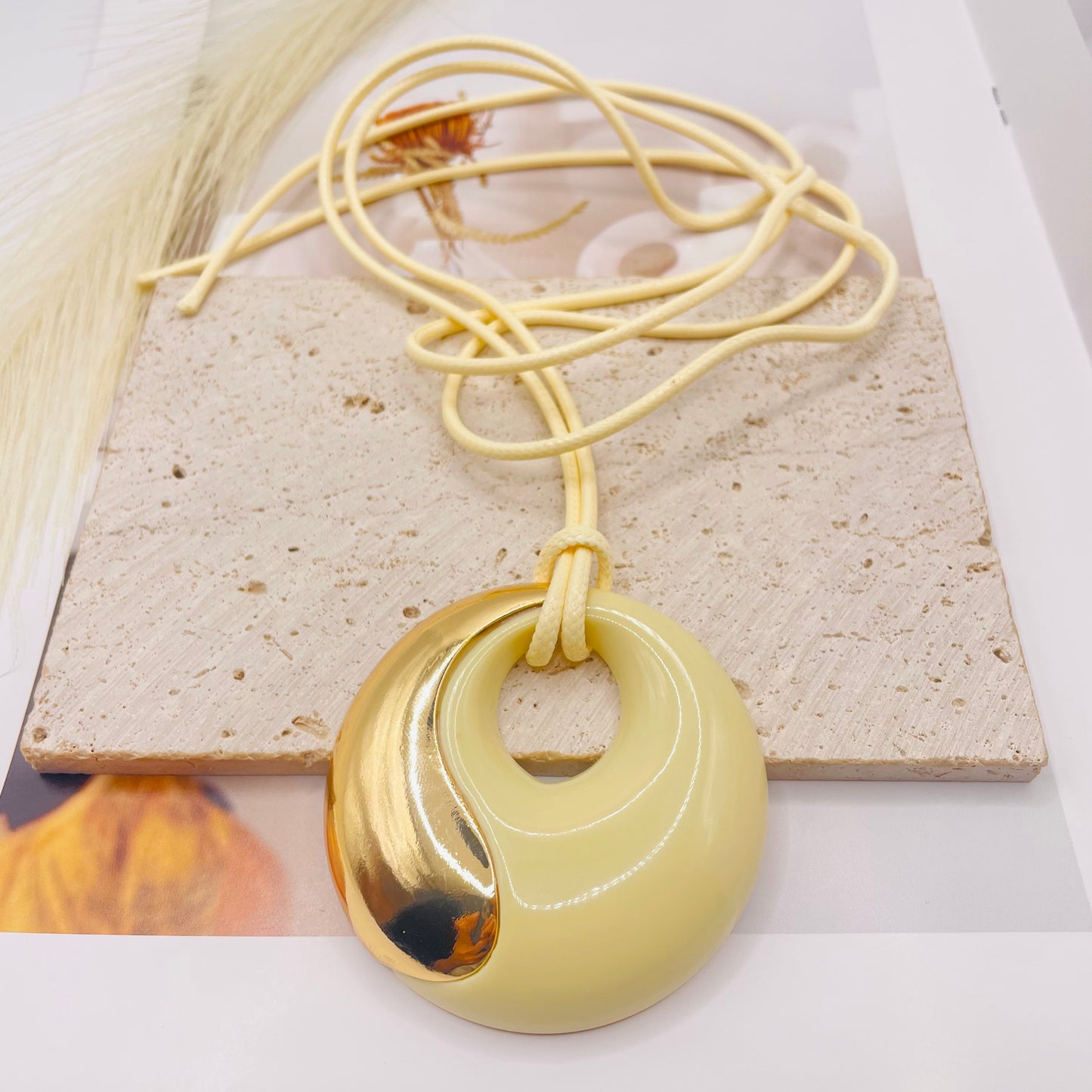 JI JOYA VENTA AL POR MAYOR,Collar de cuerda con forma de bagua