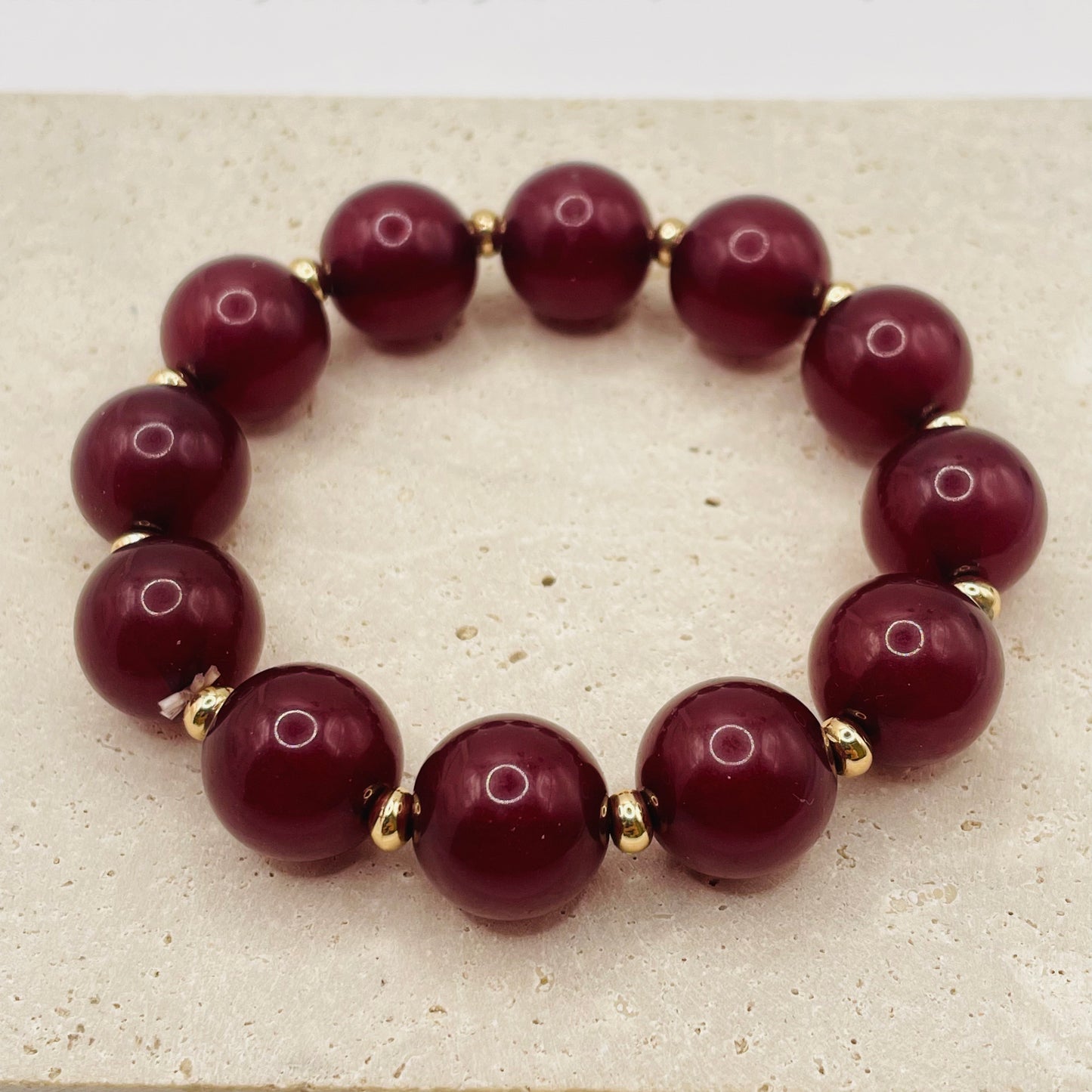 JI JOYA VENTA AL POR MAYOR,Combinación de pulsera de dos cuentas de moda