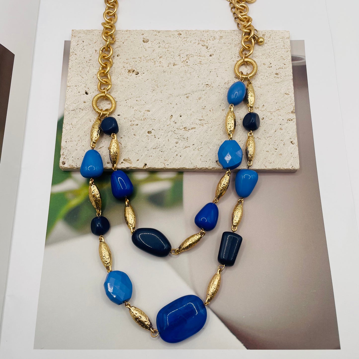 JI JOYA VENTA AL POR MAYOR,COLLAR MULTICOLOR IRREGULAR