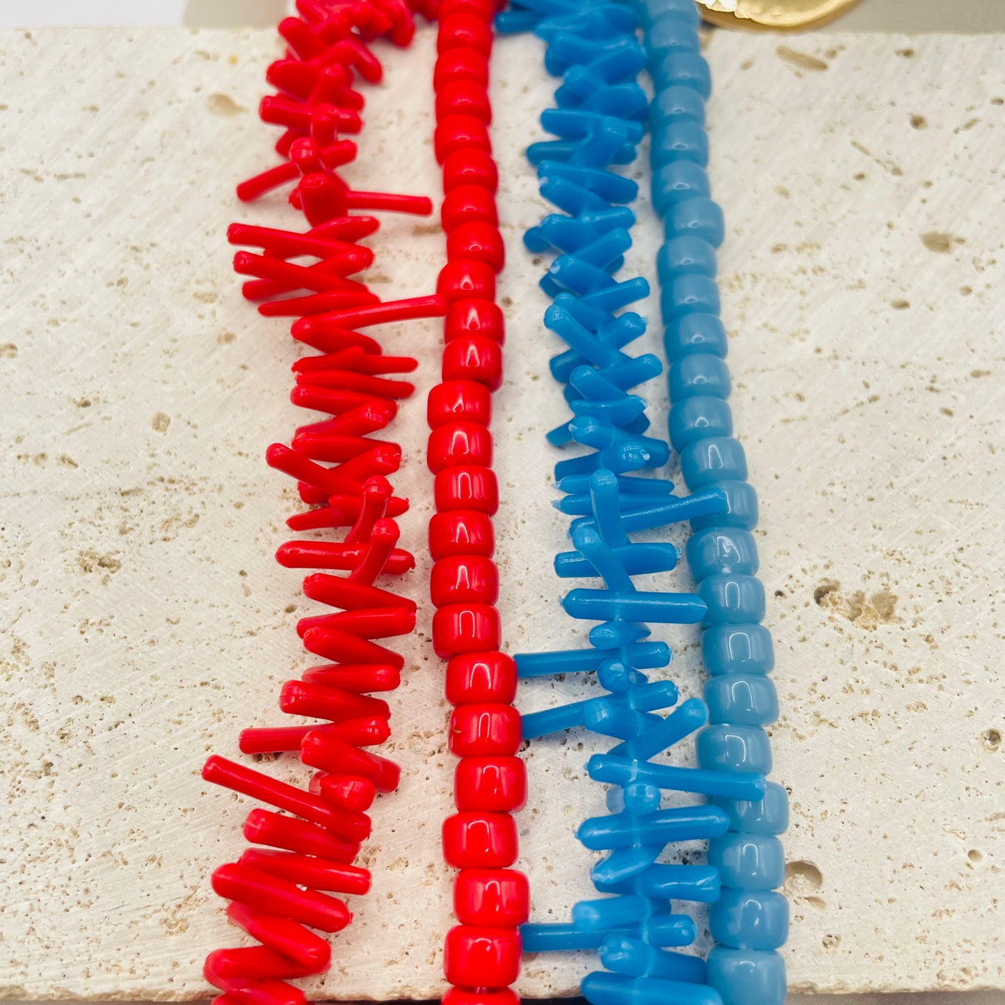 JI JOYA VENTA AL POR MAYOR,Collar con colgante de flores y cuentas de coral de imitación