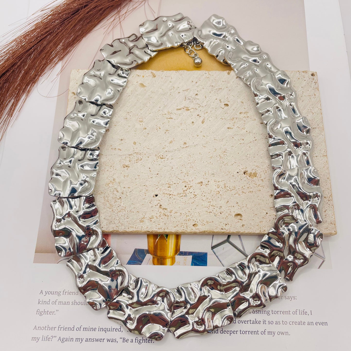 JI JOYA VENTA AL POR MAYOR,Conjunto de collar y pendientes desiguales