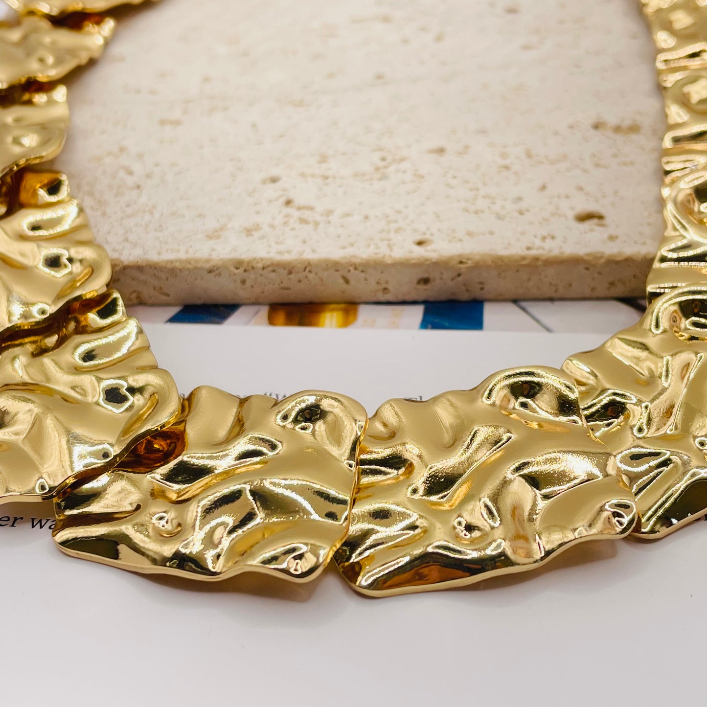 JI JOYA VENTA AL POR MAYOR,Conjunto de collar y pendientes desiguales