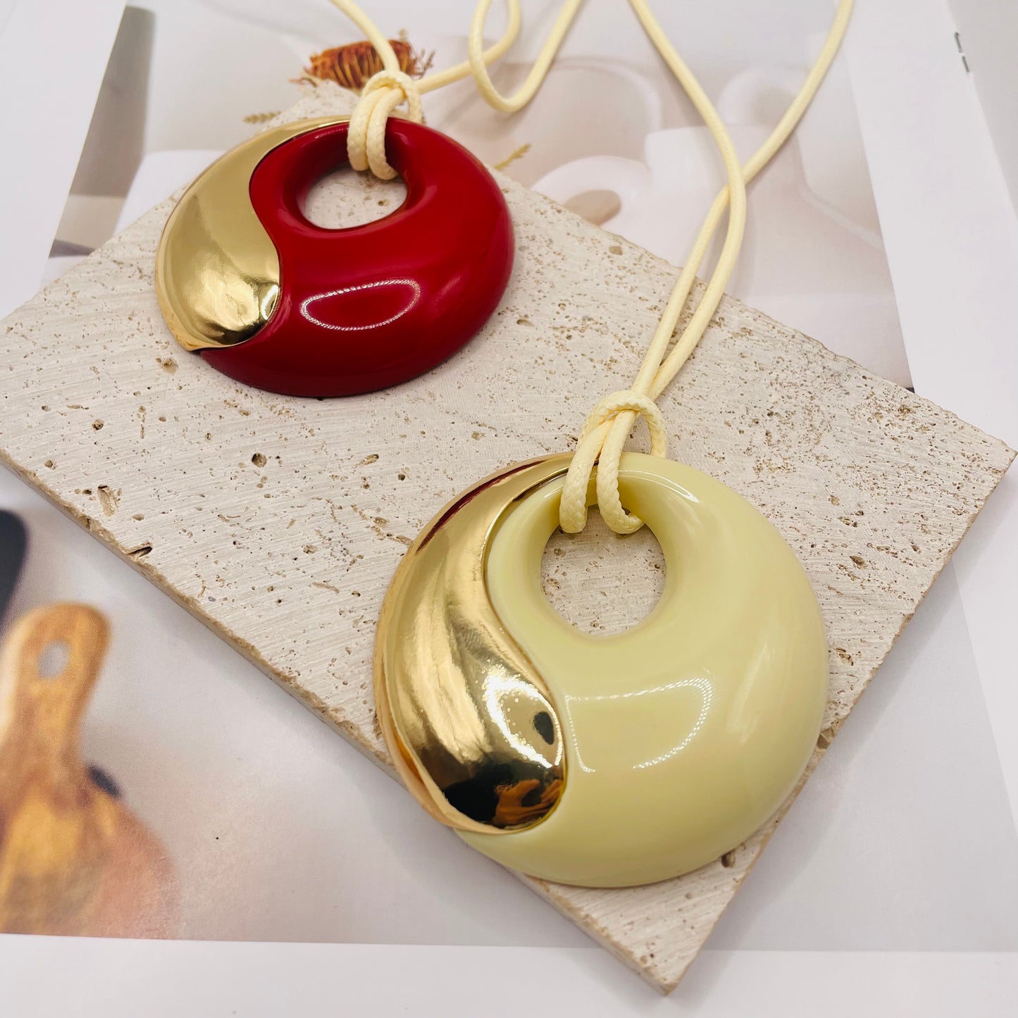 JI JOYA VENTA AL POR MAYOR,Collar de cuerda con forma de bagua