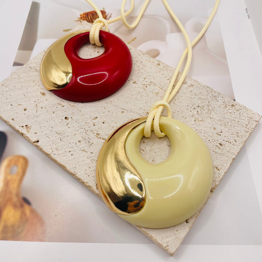 JI JOYA VENTA AL POR MAYOR,Collar de cuerda con forma de bagua