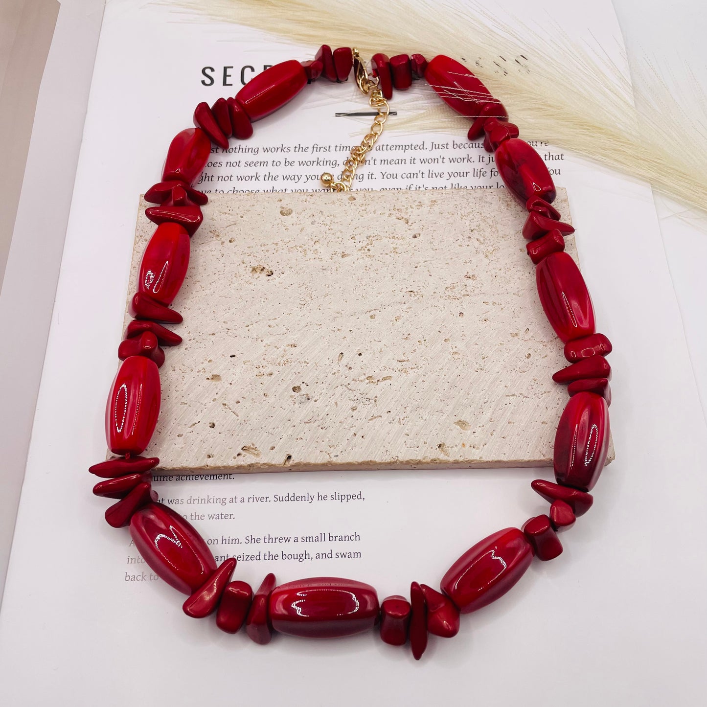 JI JOYA VENTA AL POR MAYOR,Collar de cuerda geométrico de color sólido