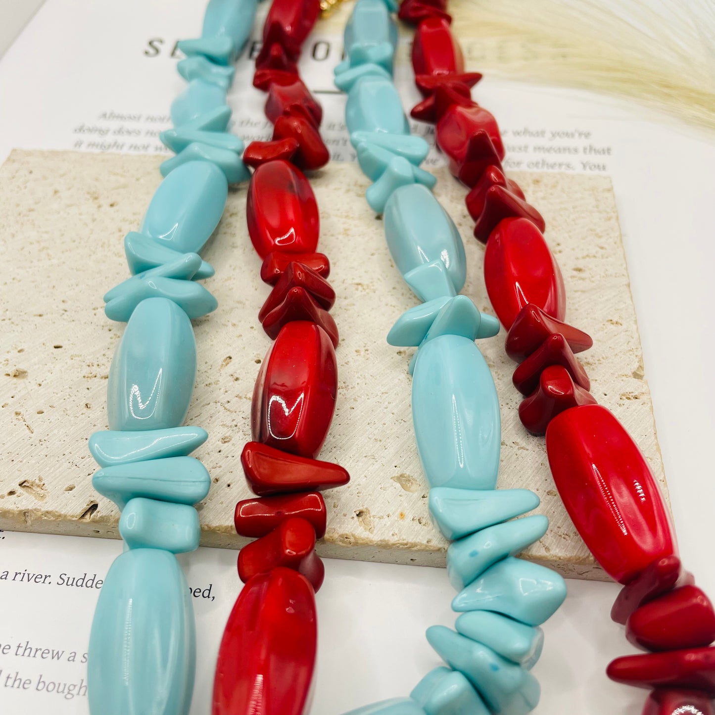 JI JOYA VENTA AL POR MAYOR,Collar de cuerda geométrico de color sólido