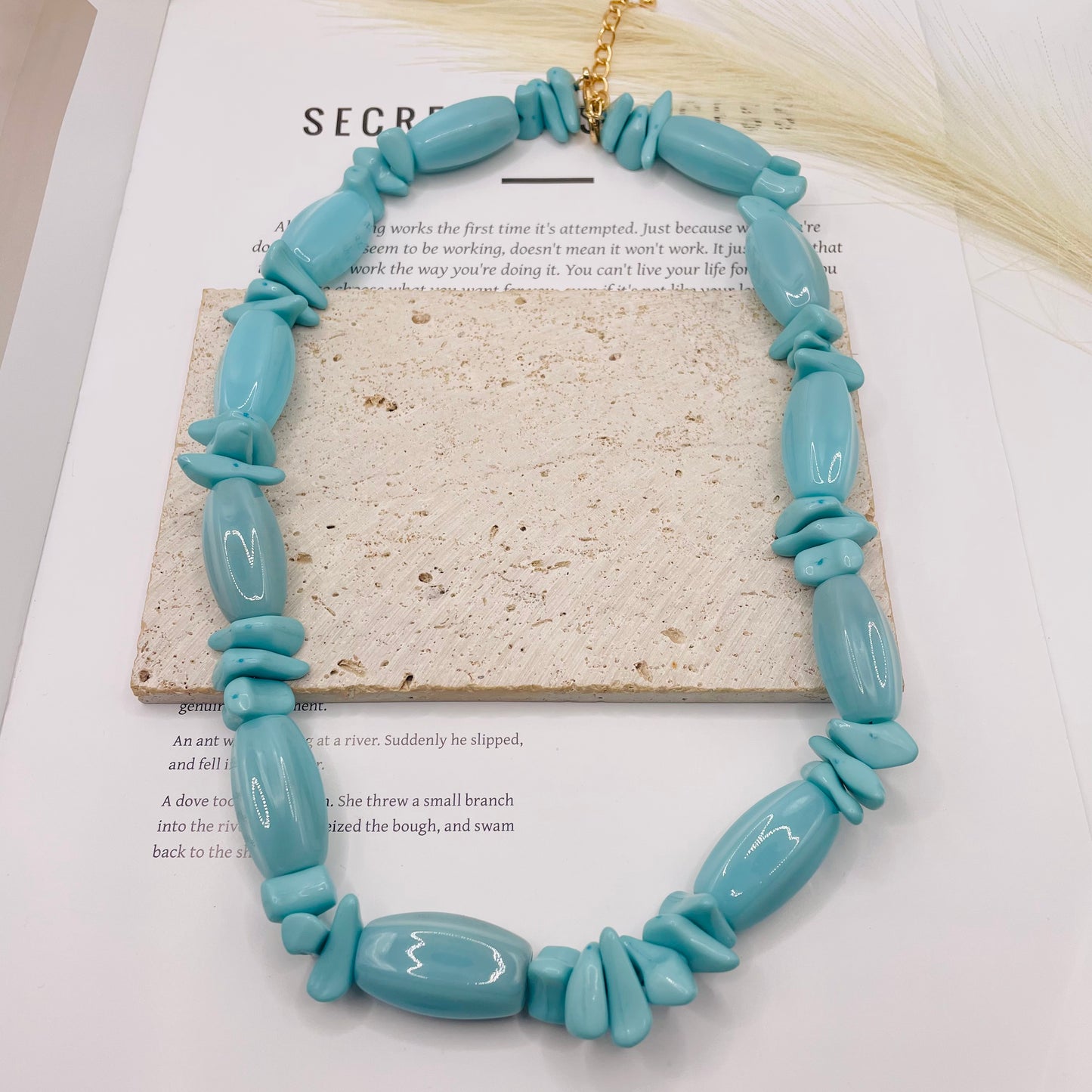 JI JOYA VENTA AL POR MAYOR,Collar de cuerda geométrico de color sólido
