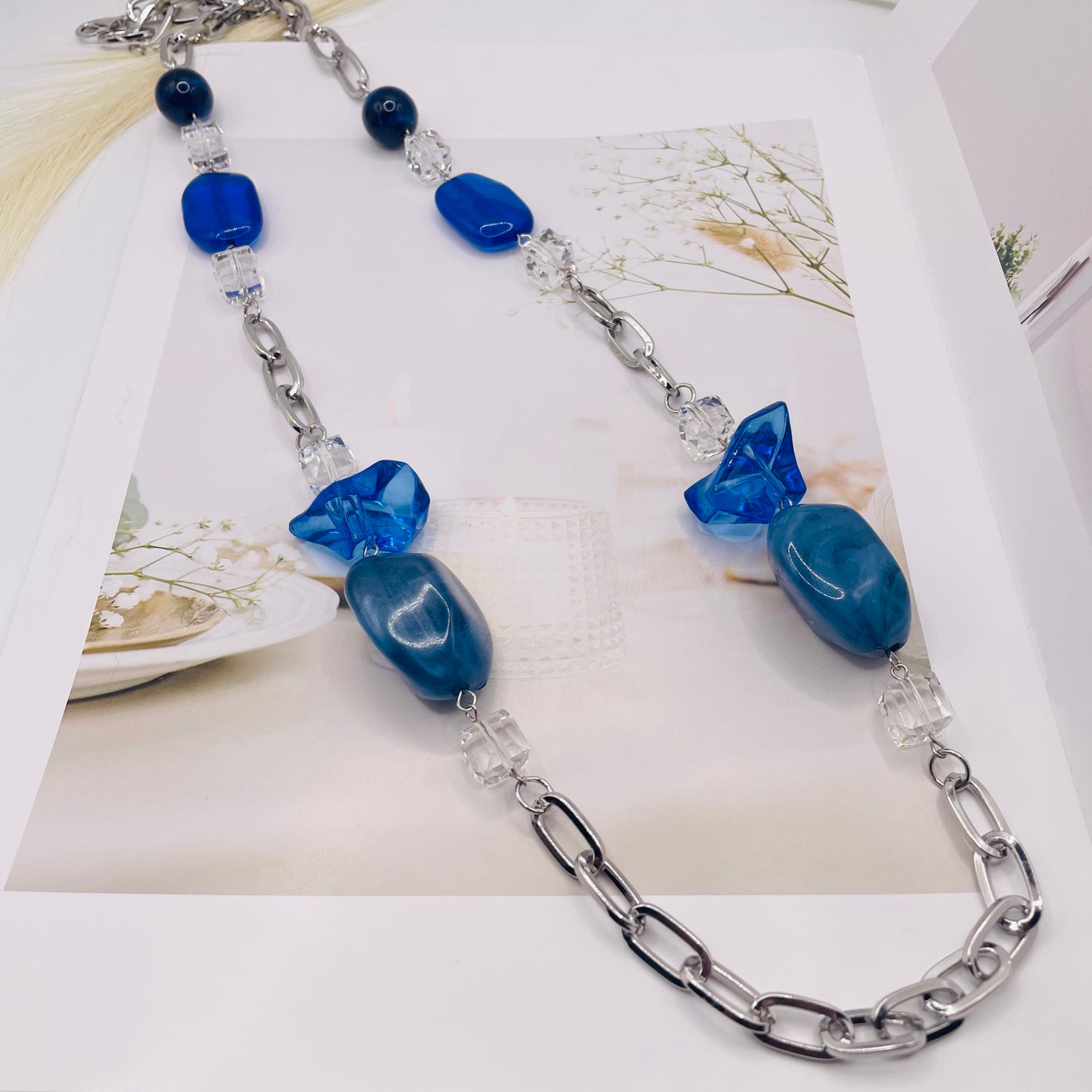 JI JOYA VENTA AL POR MAYOR,Collar De Suéter De Moda Irregular