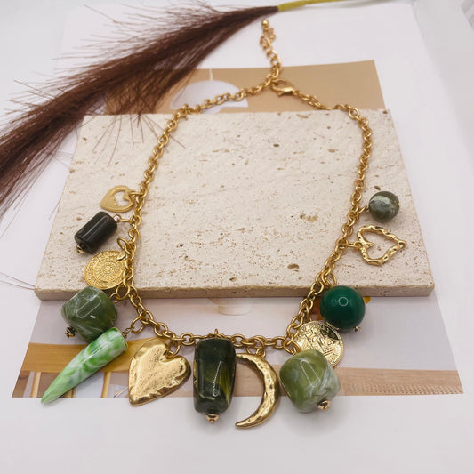 JI JOYA VENTA AL POR MAYOR,Collar colgante de moda.