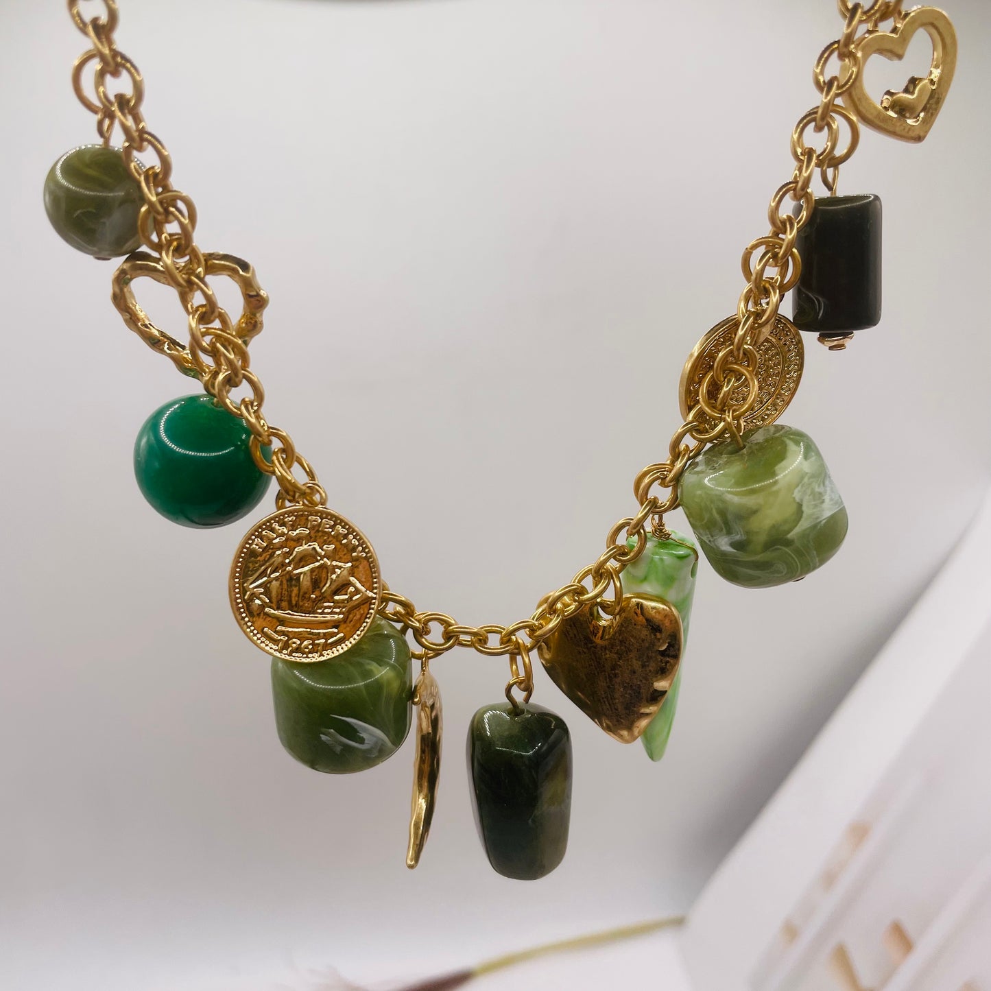 JI JOYA VENTA AL POR MAYOR,Collar colgante de moda.