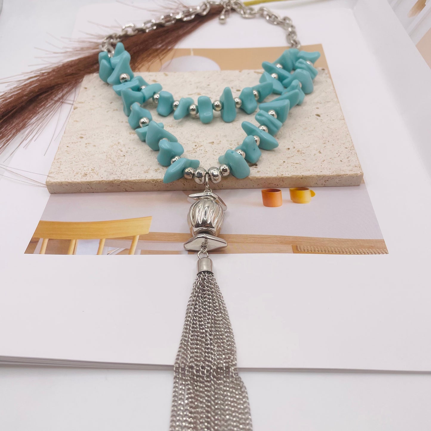 JI JOYA VENTA AL POR MAYOR,Collar sencillo y elegante