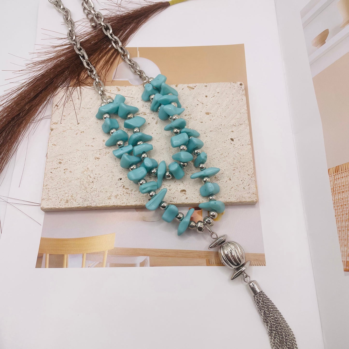 JI JOYA VENTA AL POR MAYOR,Collar sencillo y elegante
