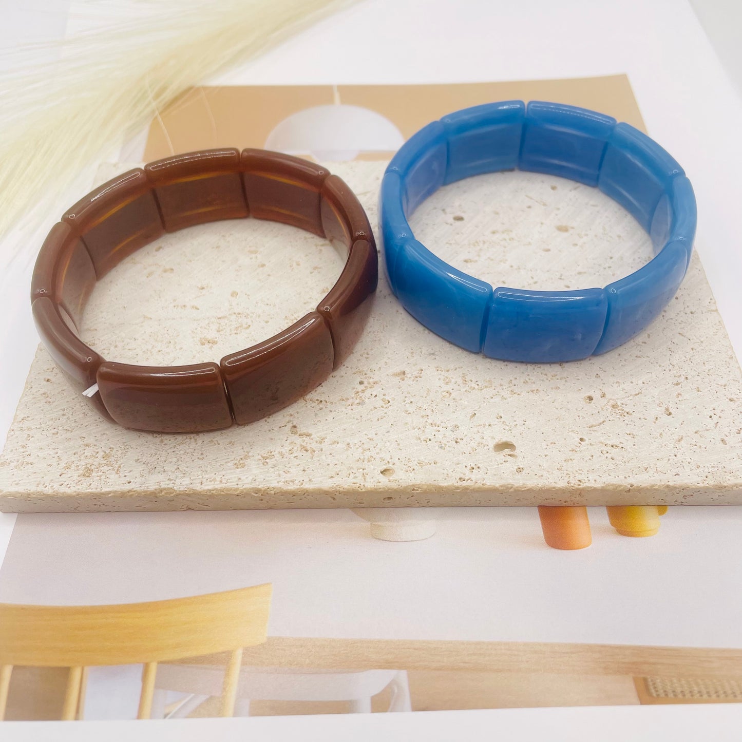 JI JOYA VENTA AL POR MAYOR,Collares y pulseras de moda cuadrados