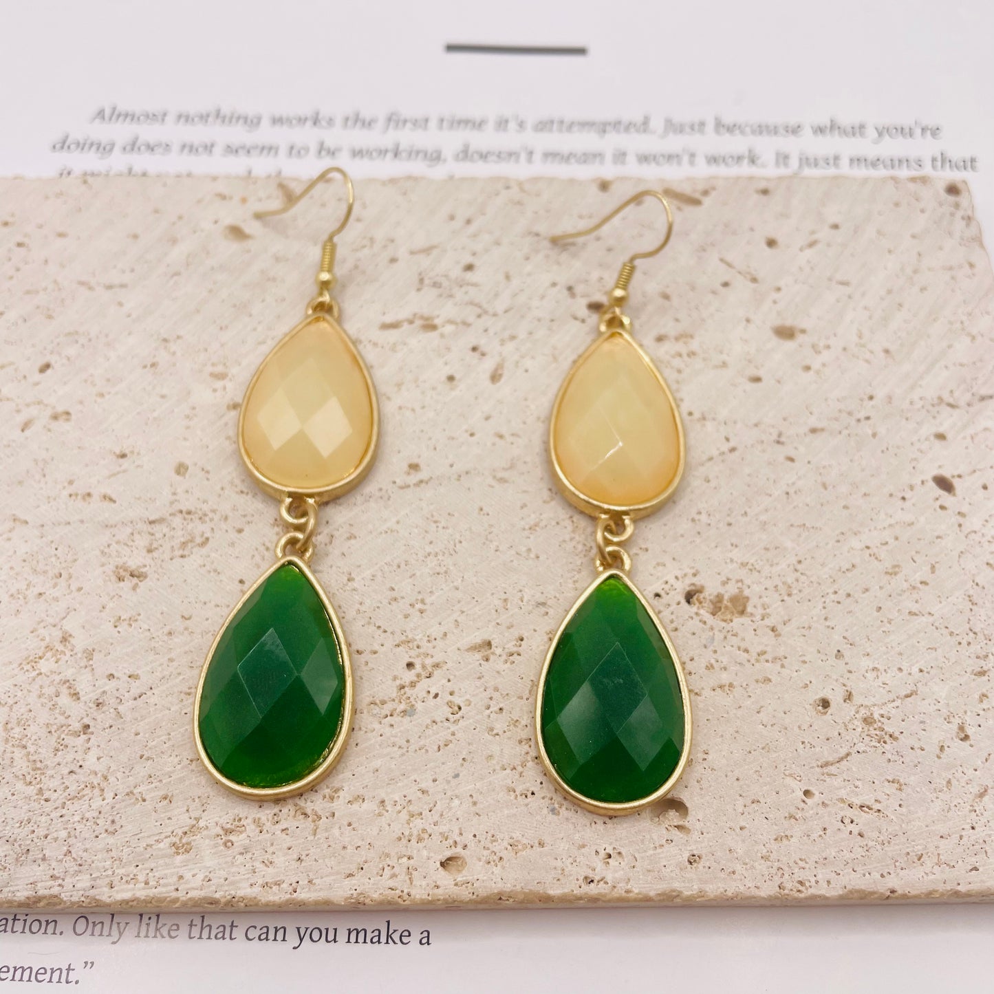 JI JOYA VENTA AL POR MAYOR,Un conjunto de collar y pendientes sencillo y elegante, ¡perfecto para festivales, bodas y fiestas!