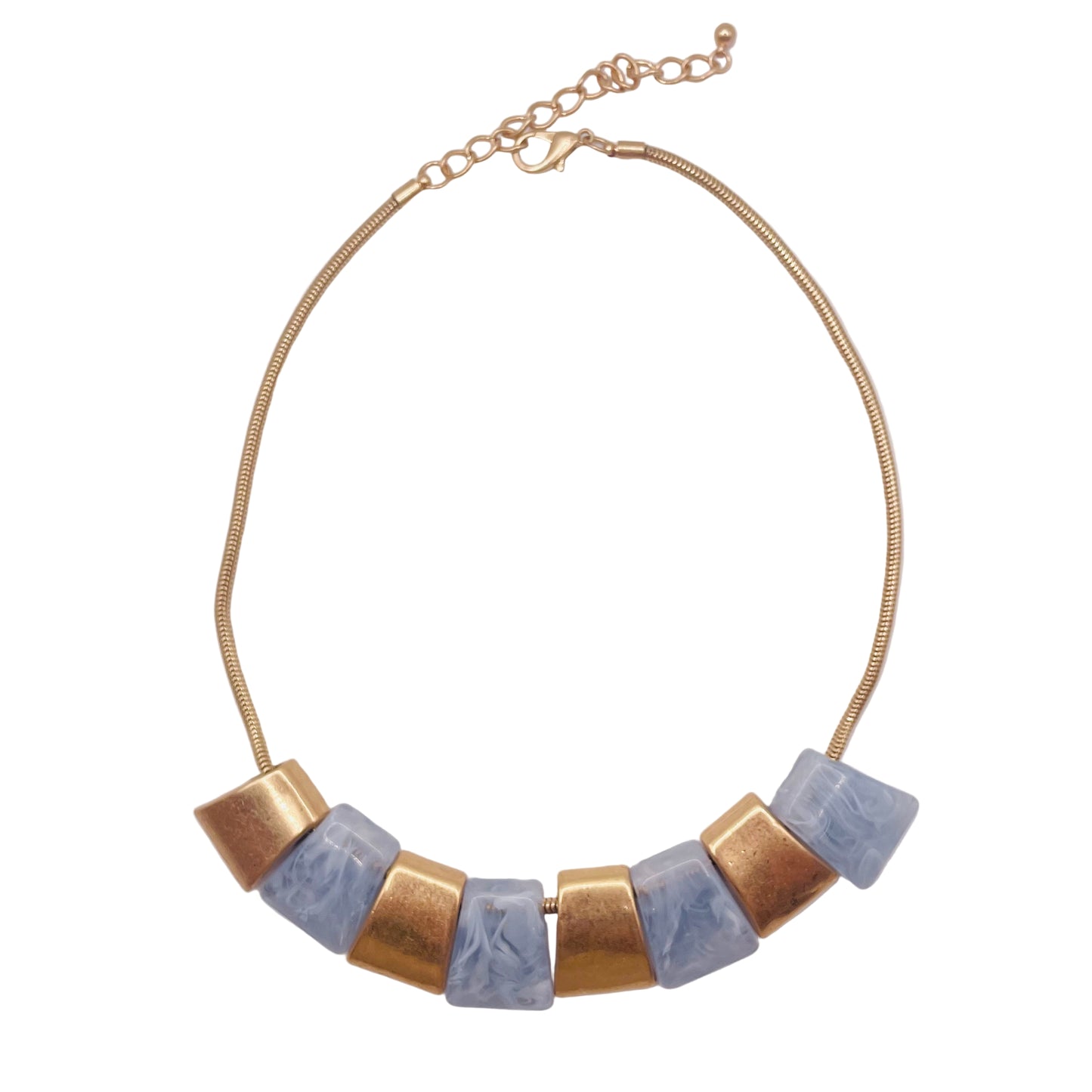 JI JOYA VENTA AL POR MAYOR,¡La colisión del metal y el plástico! Collar sencillo.