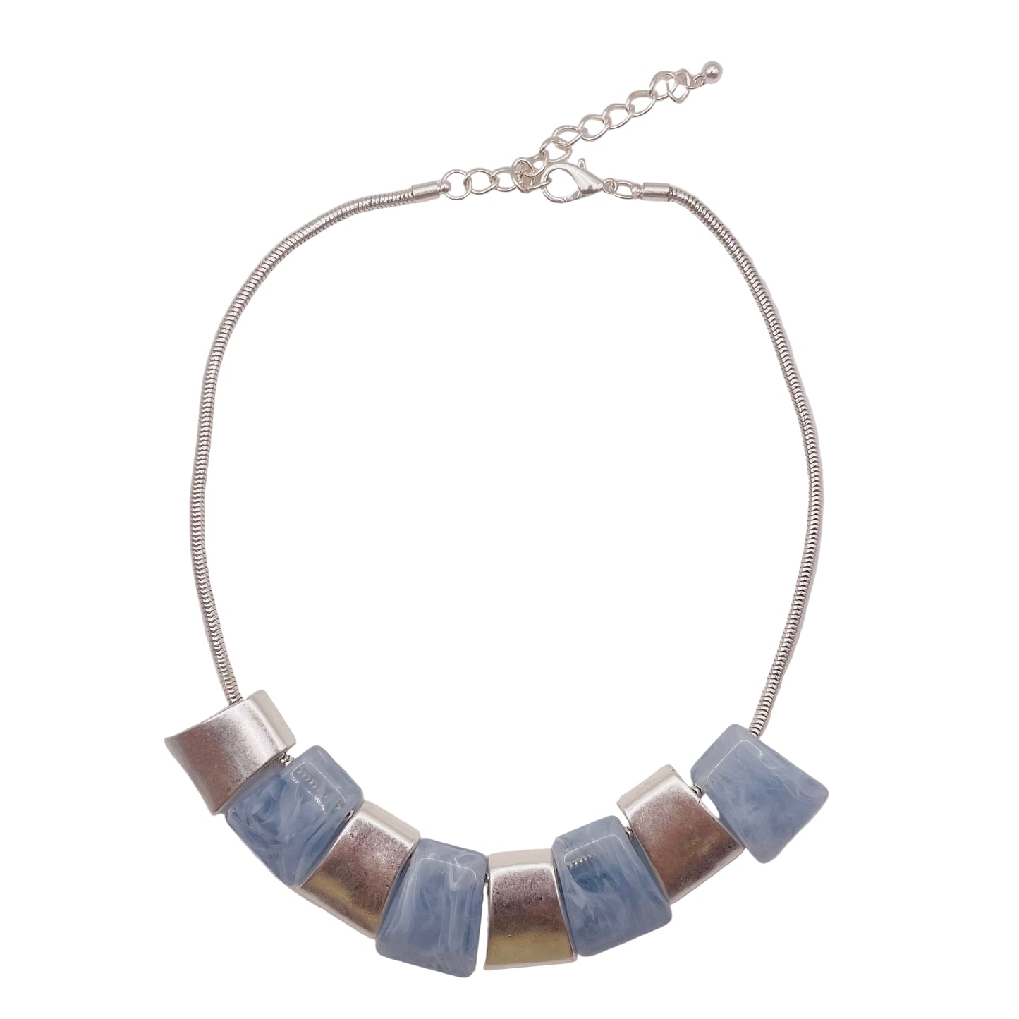 JI JOYA VENTA AL POR MAYOR,¡La colisión del metal y el plástico! Collar sencillo.