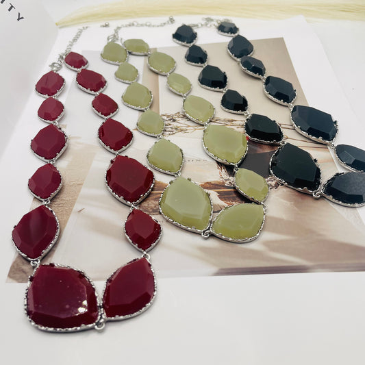 JI JOYA VENTA AL POR MAYOR,Collar festivo sencillo y elegante.