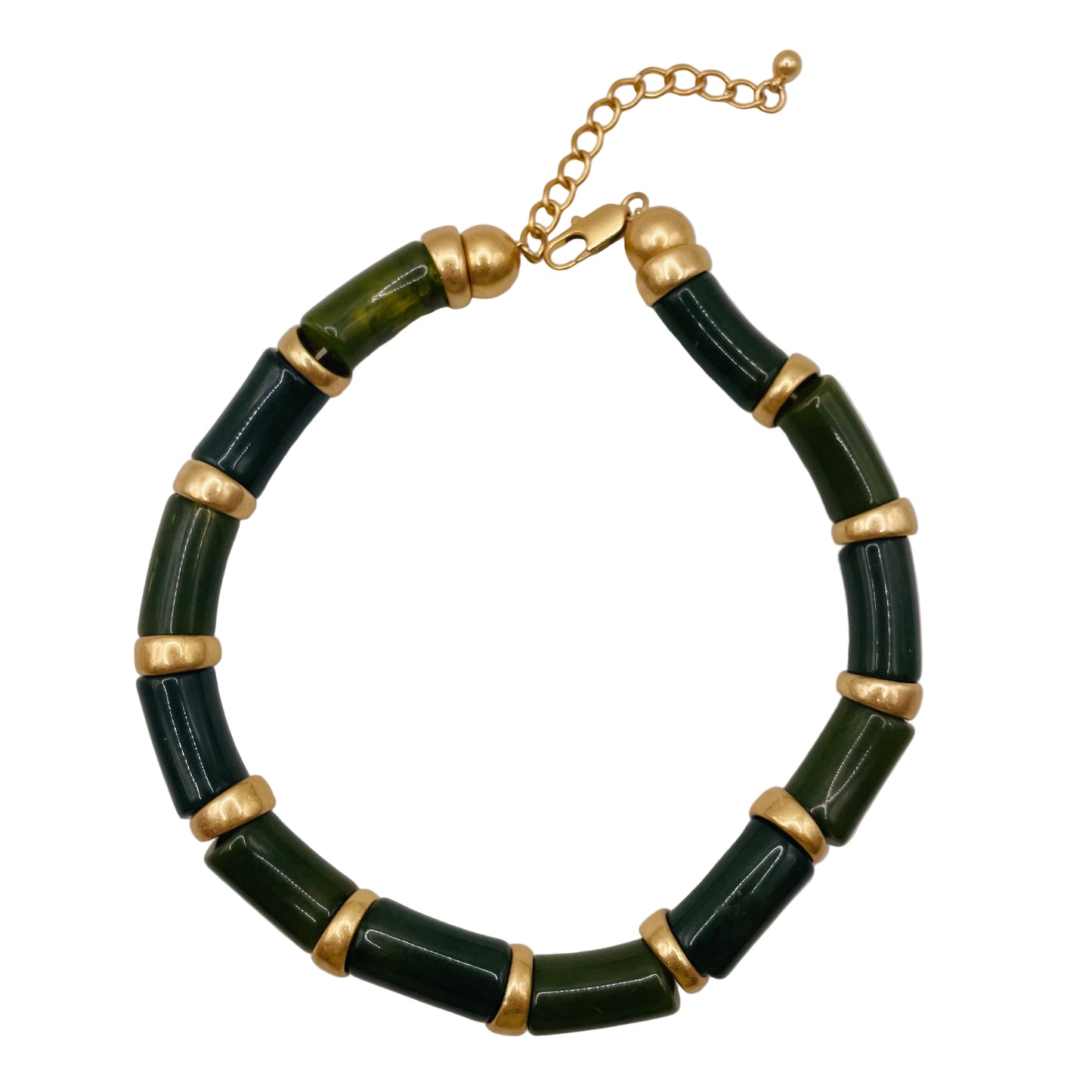 JI JOYA VENTA AL POR MAYOR,Elegante collar con forma de bambú, disponible en 2 colores.