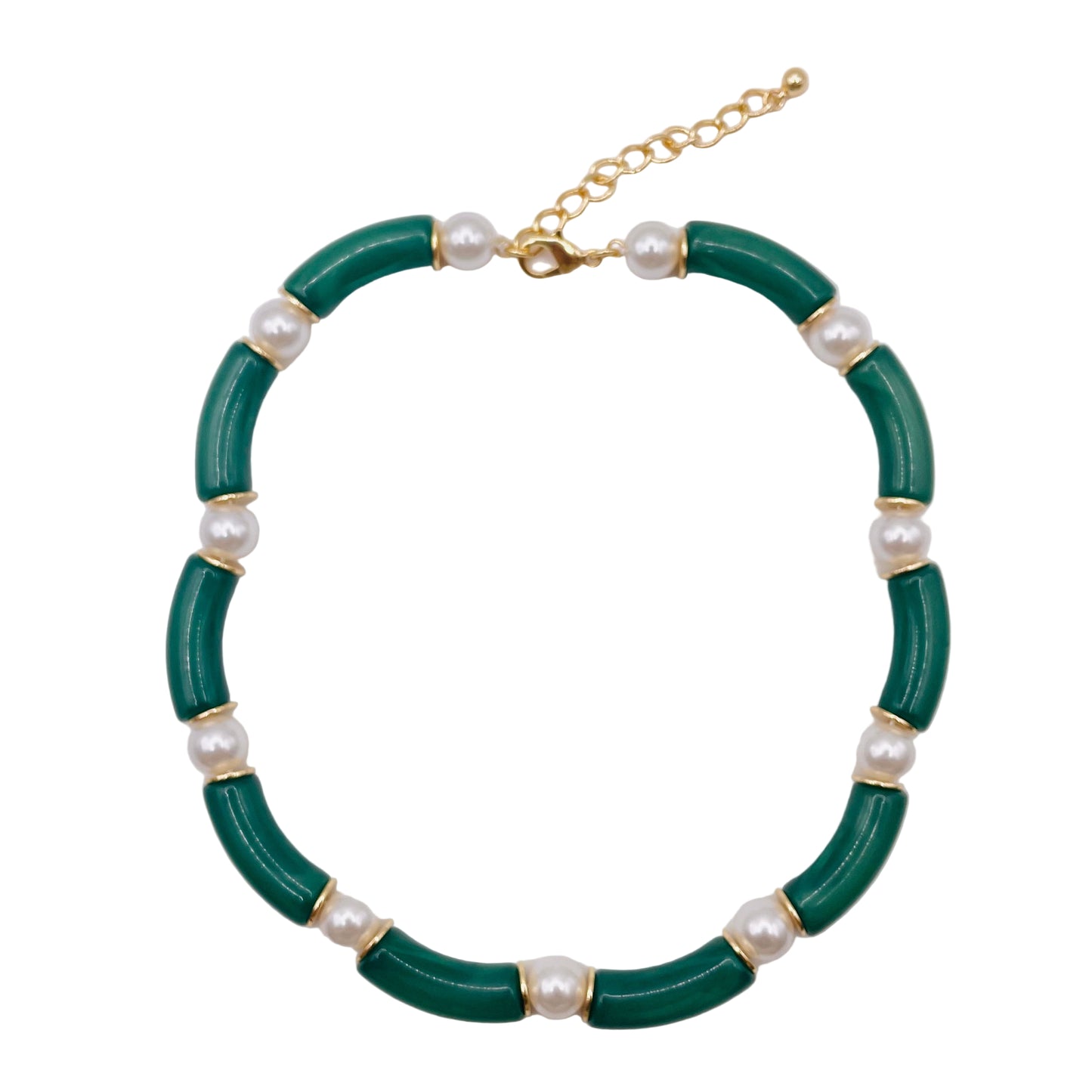JI JOYA VENTA AL POR MAYOR,Collar de perlas y bambú de moda