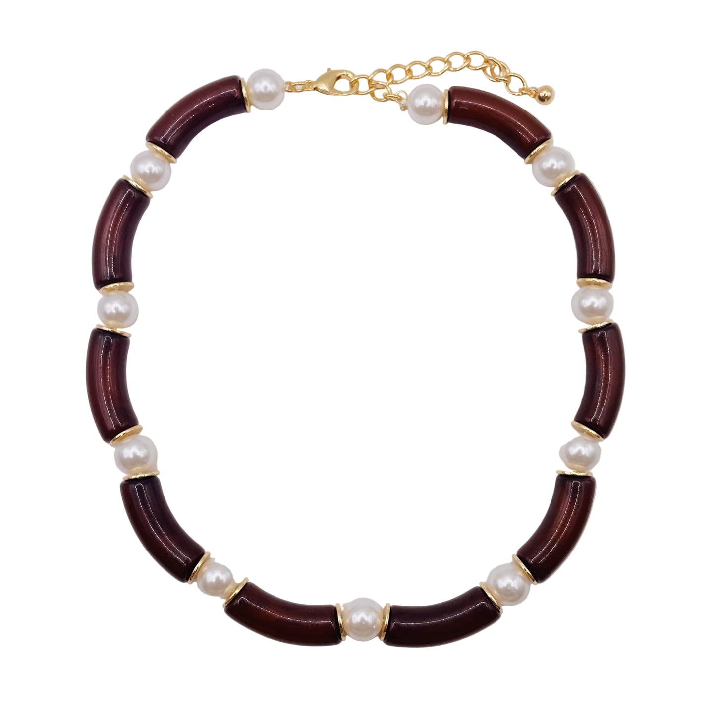 JI JOYA VENTA AL POR MAYOR,Collar de perlas y bambú de moda