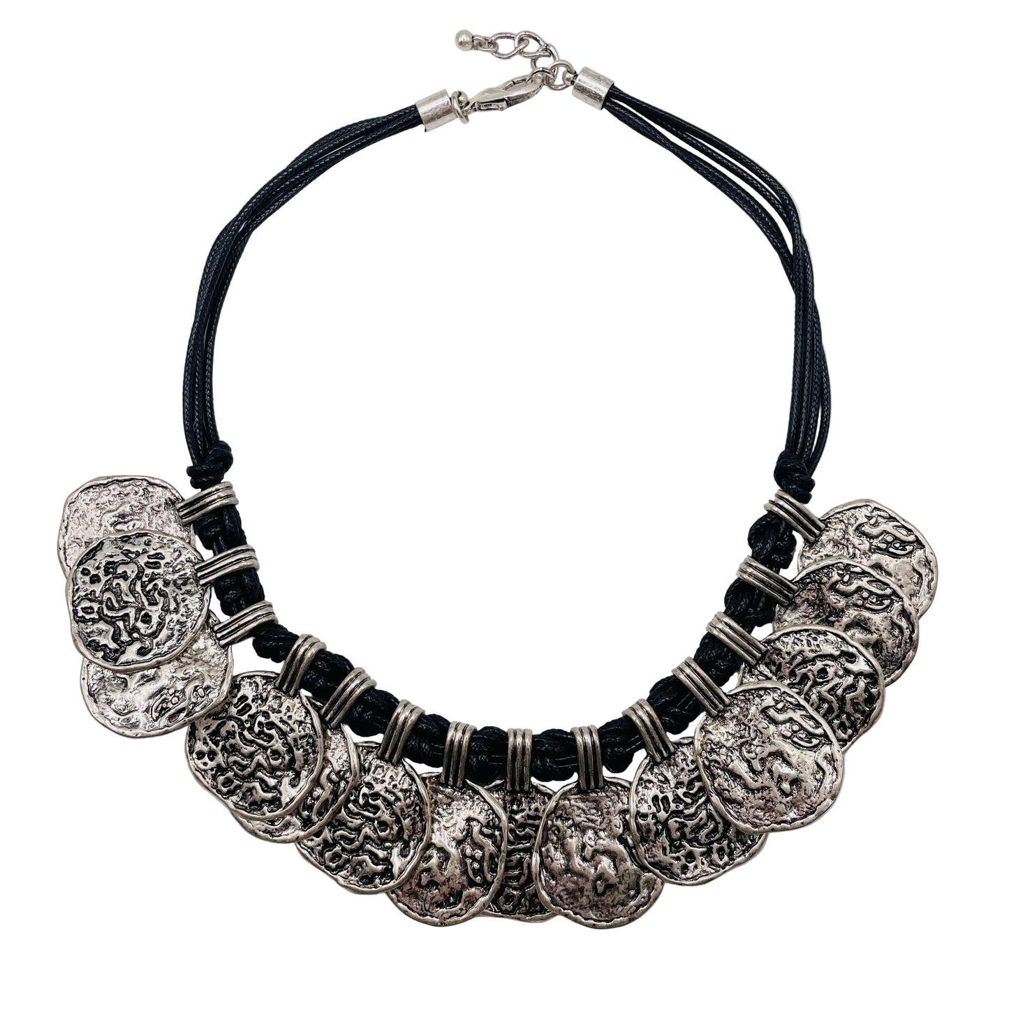 JI JOYA VENTA AL POR MAYOR,Collar de cuerda estilo moneda