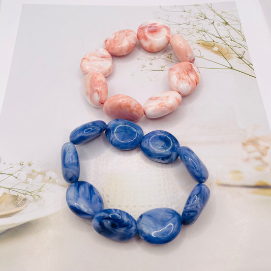 JI JOYA VENTA AL POR MAYOR,Pulsera de cuentas de dos colores