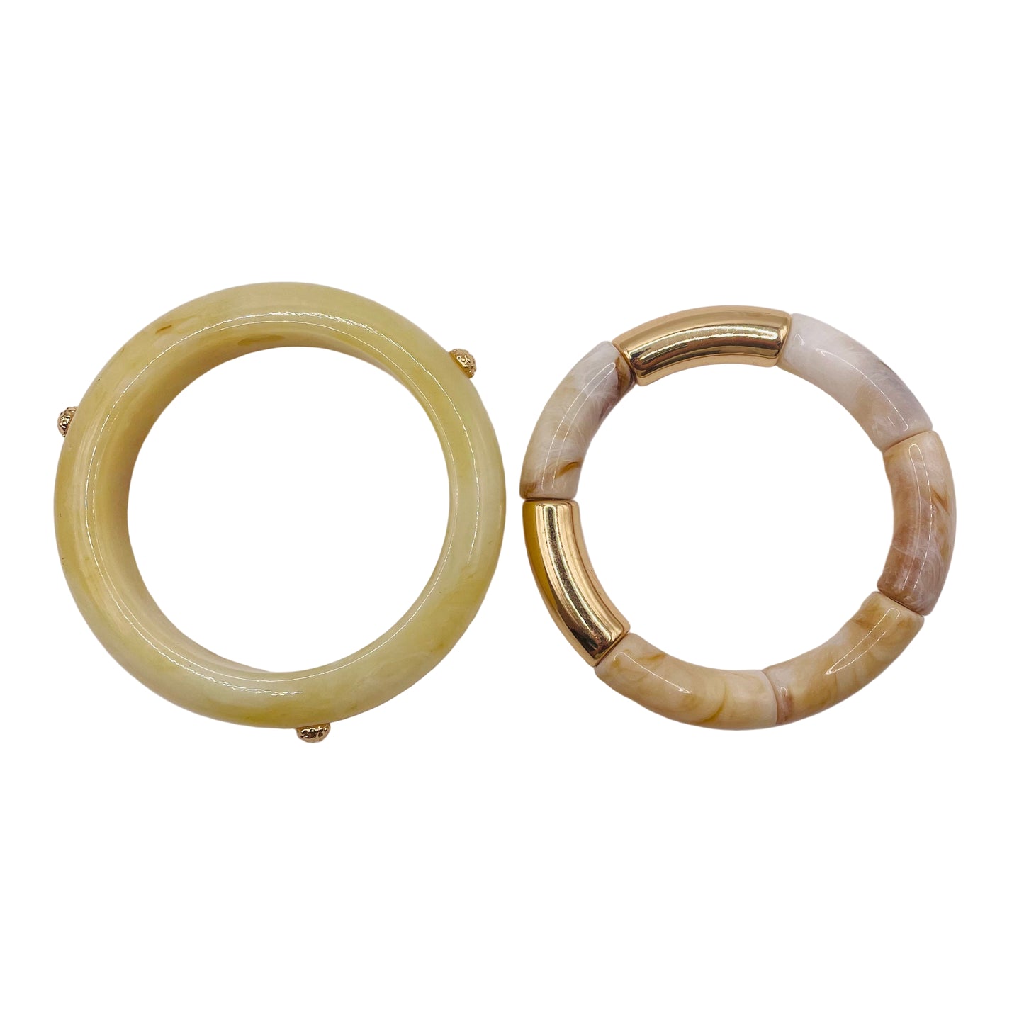 JI JOYA VENTA AL POR MAYOR,Conjunto de pulsera doble, pulsera de bambú y remaches.