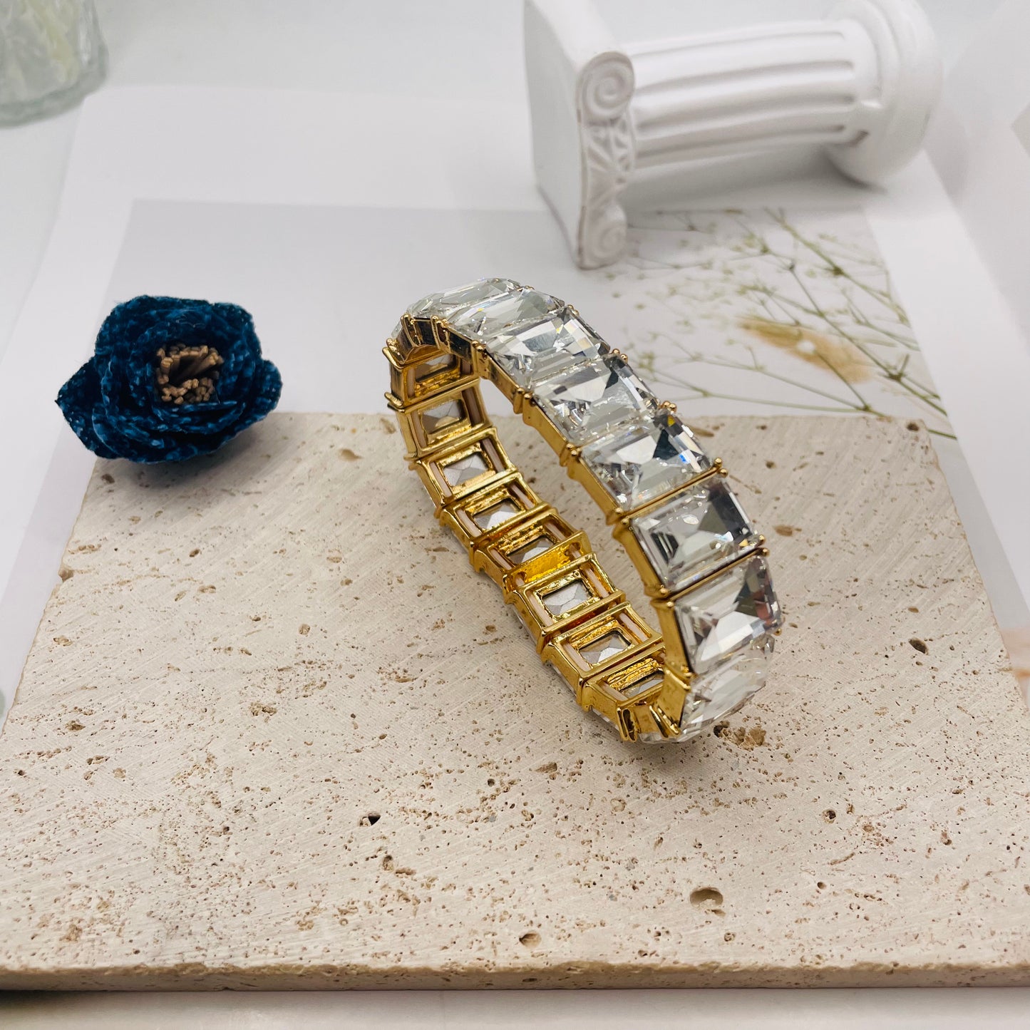 JI JOYA VENTA AL POR MAYOR,Pulsera de diamantes, elástica.