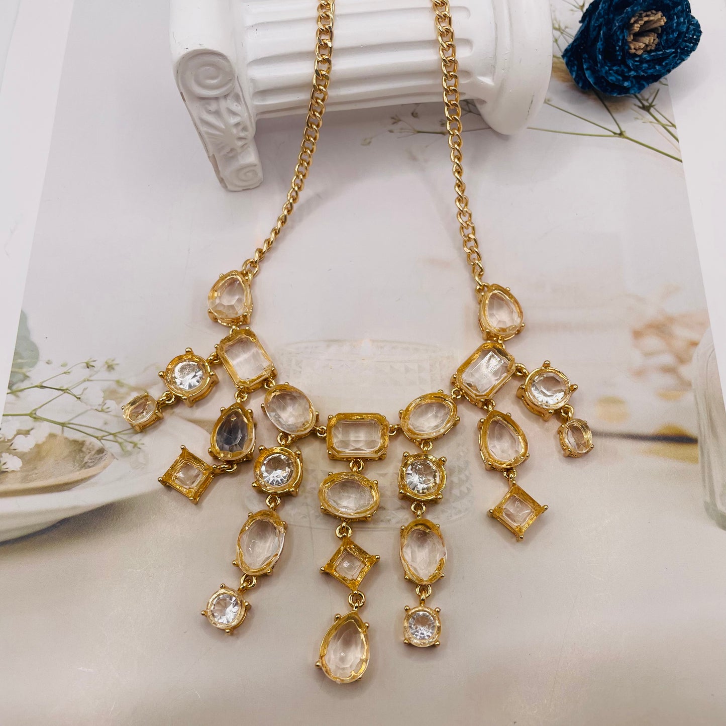 JI JOYA VENTA AL POR MAYOR,Collar con borlas, adecuado para uso diario durante festivales.