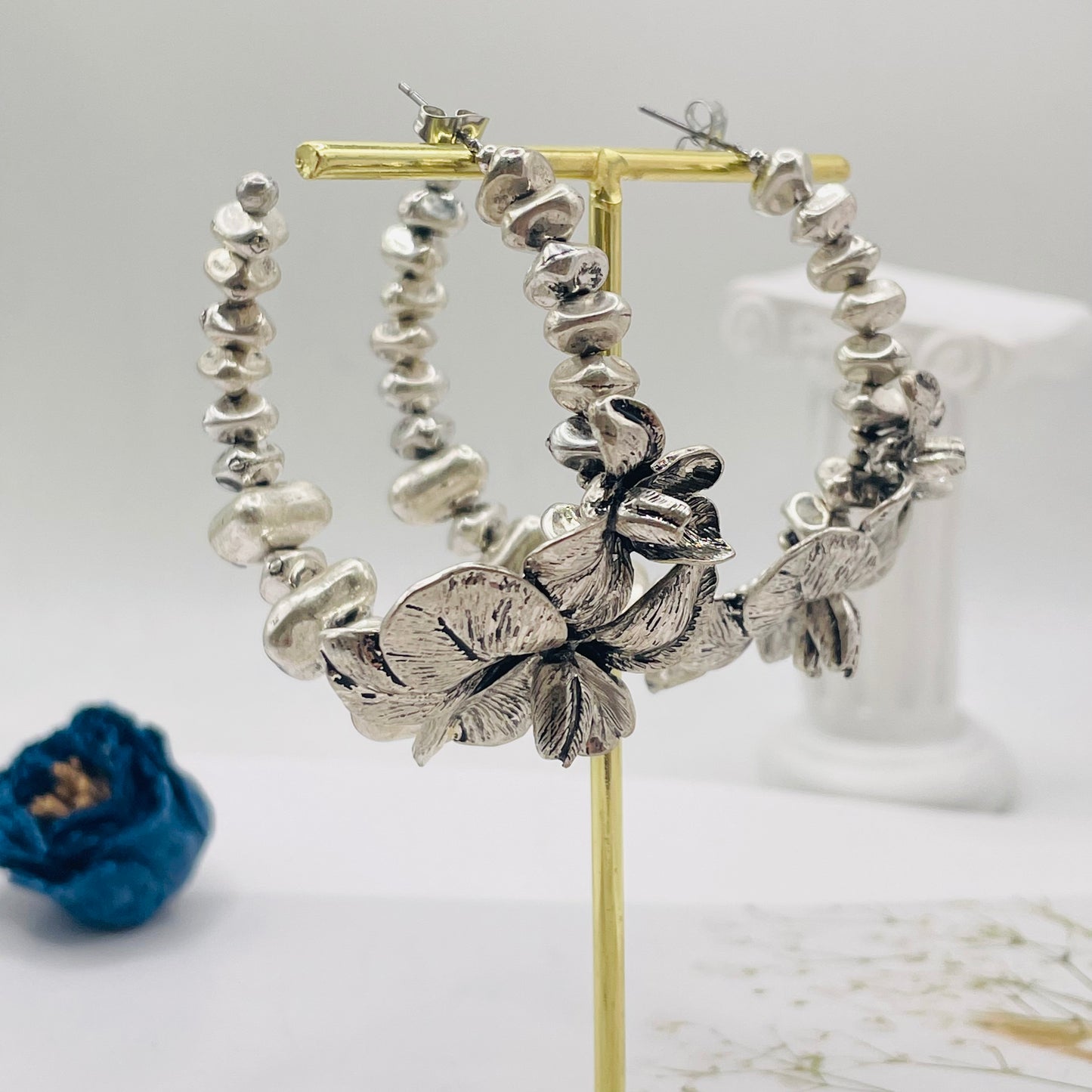 JI JOYA VENTA AL POR MAYOR,Collar y pendientes Daisy Totem Series
