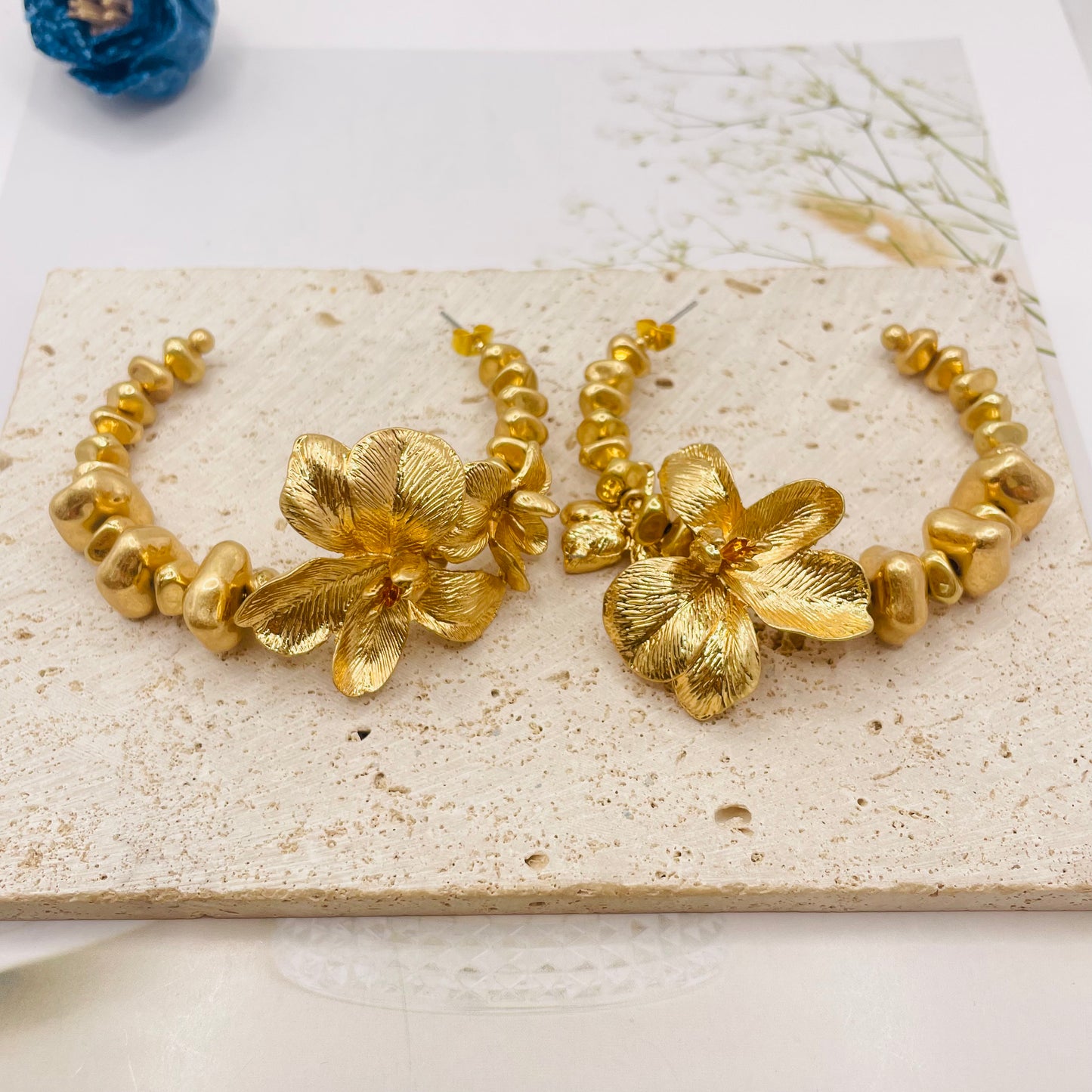 JI JOYA VENTA AL POR MAYOR,Collar y pendientes Daisy Totem Series