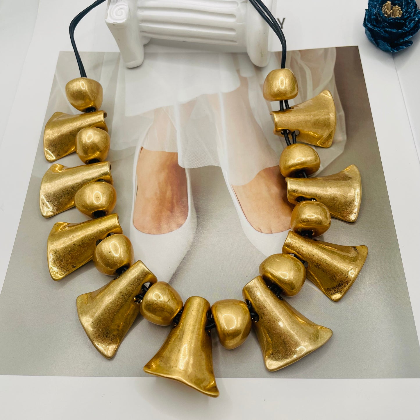 JI JOYA VENTA AL POR MAYOR,Collar sencillo de doble cara, un collar equivale a dos estilos.
