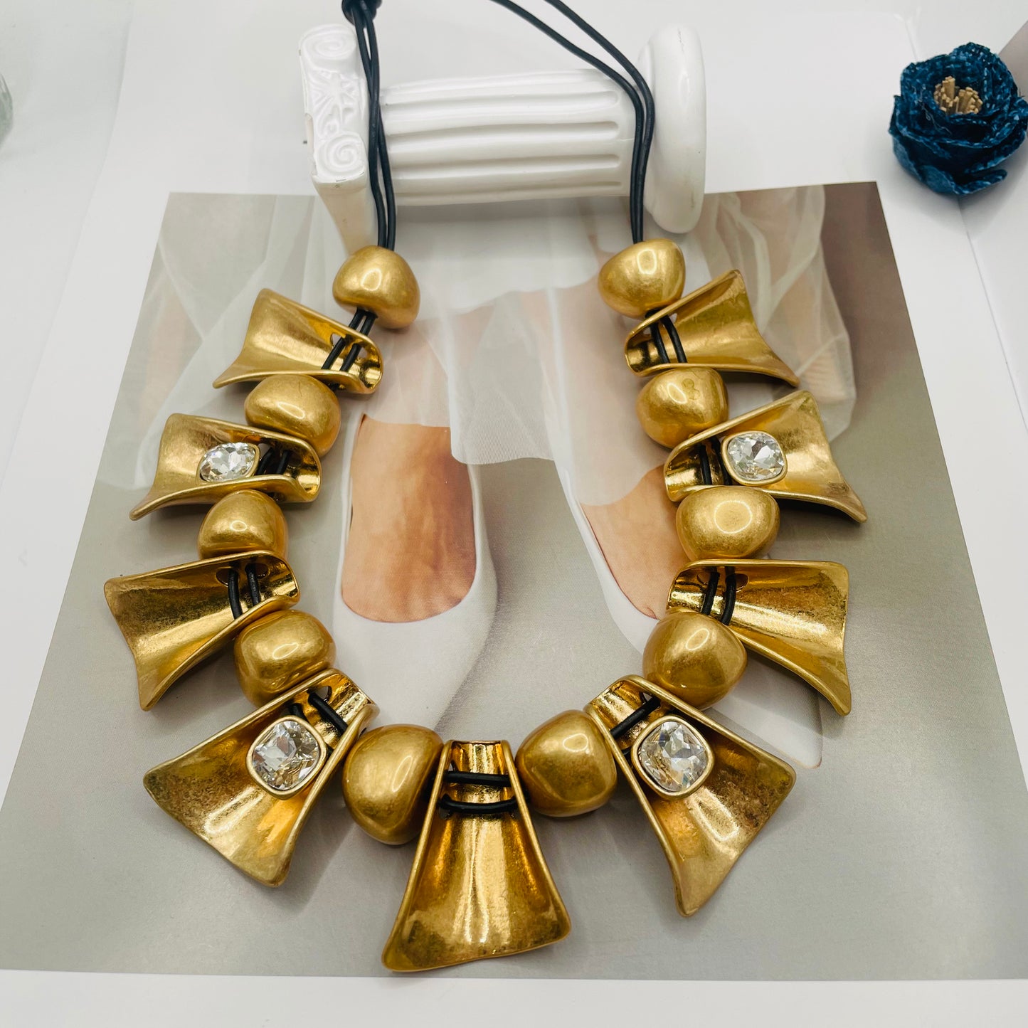 JI JOYA VENTA AL POR MAYOR,Collar sencillo de doble cara, un collar equivale a dos estilos.