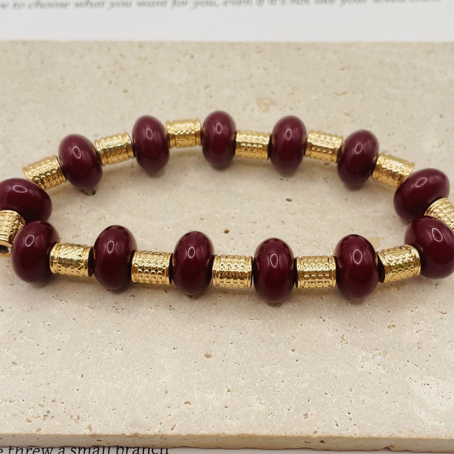 JI JOYA VENTA AL POR MAYOR,Combinación de pulsera de dos cuentas de moda