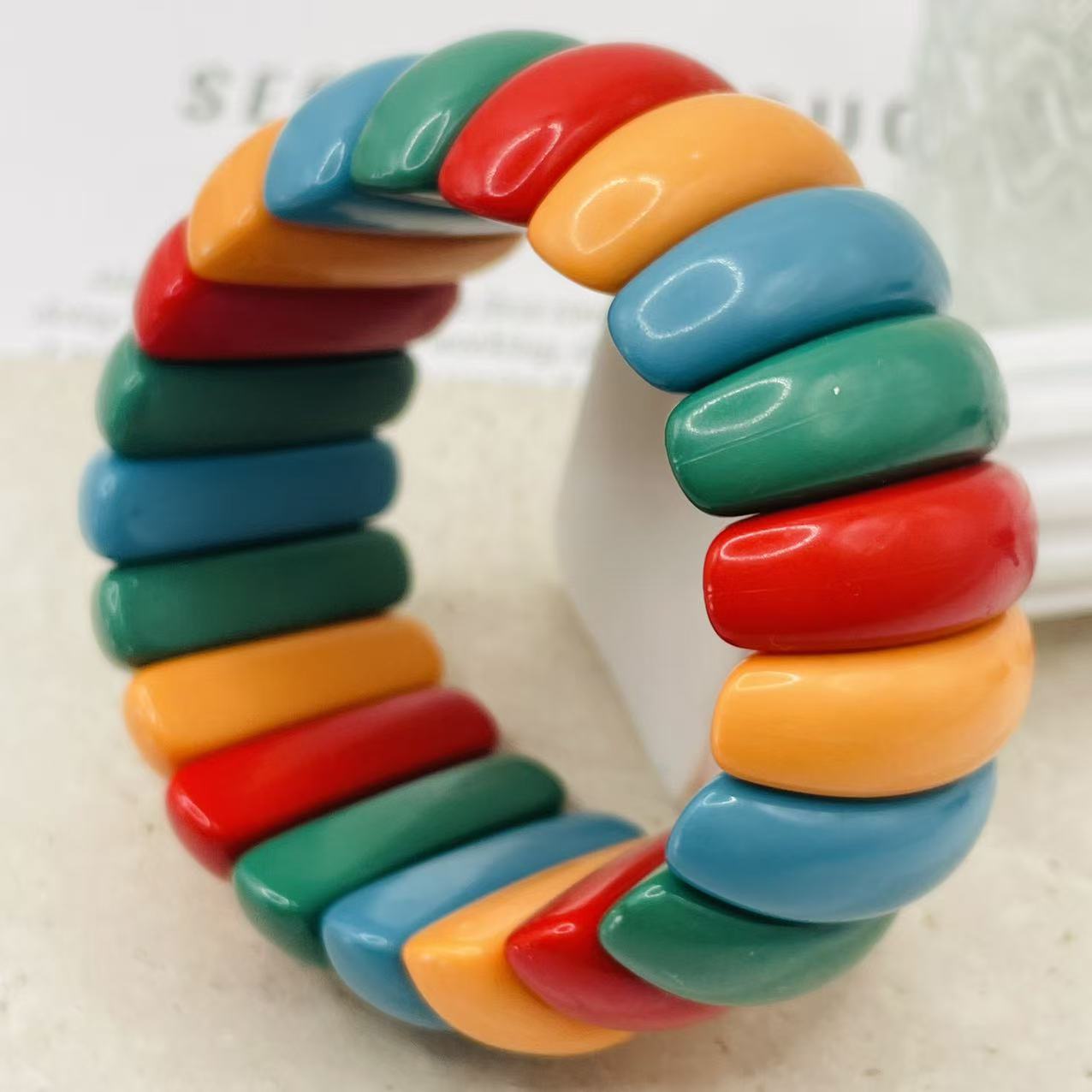 JI JOYA VENTA AL POR MAYOR,Pulseras elásticas de colores