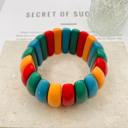 JI JOYA VENTA AL POR MAYOR,Pulseras elásticas de colores