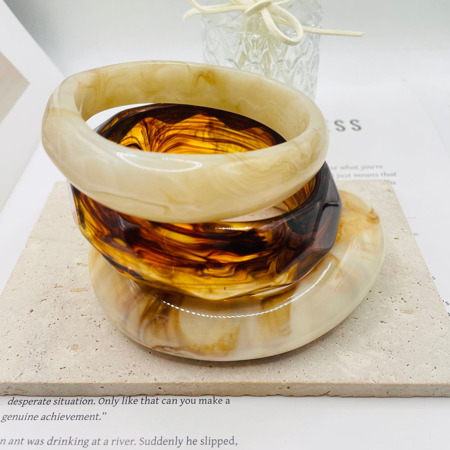 JI JOYA VENTA AL POR MAYOR,Pulsera de resina tres en uno