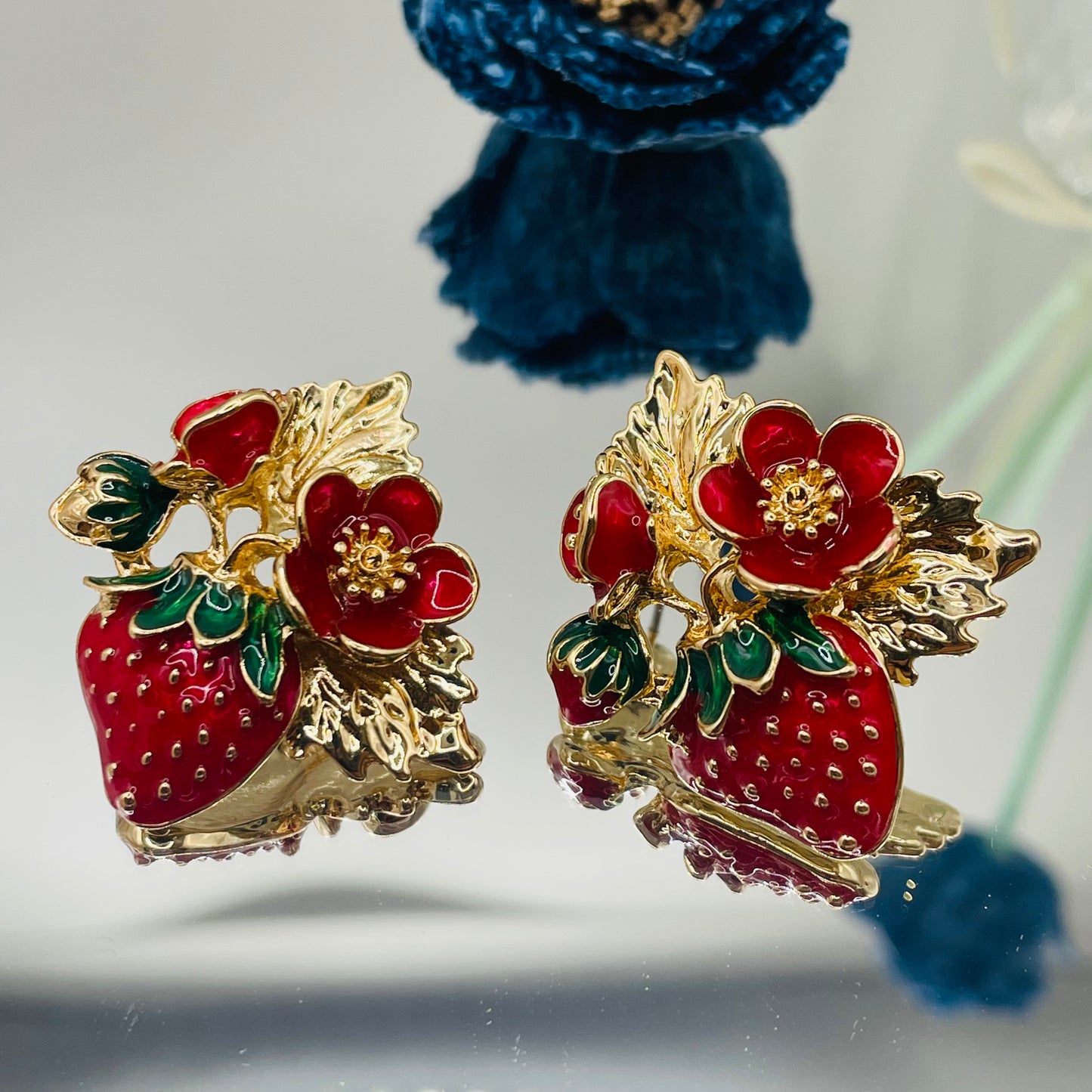 JI JOYA VENTA AL POR MAYOR,Pendientes estilo fresa
