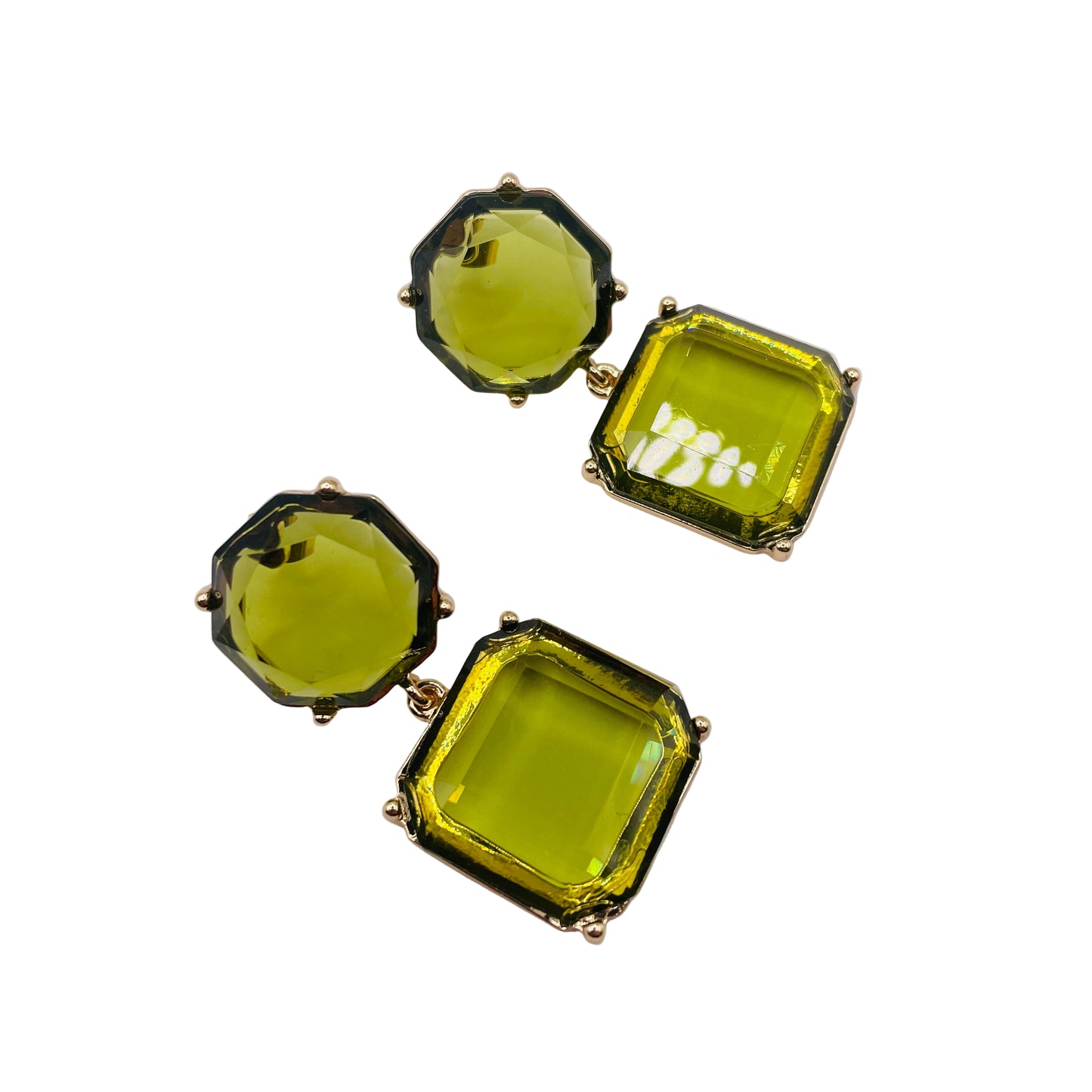 JI JOYA VENTA AL POR MAYOR,Pendientes geométricos de resina