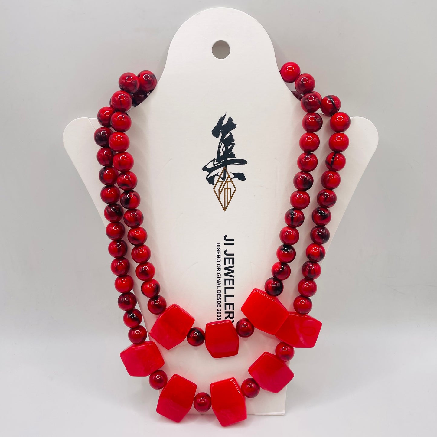 JI JOYA VENTA AL POR MAYOR,Collar doble de pedrería